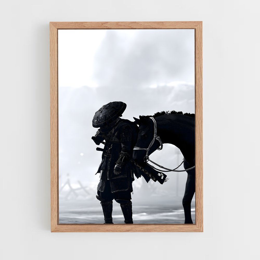 Poster Le Fantôme et le Cheval – affiche Ghost of tsushima (vue 4)